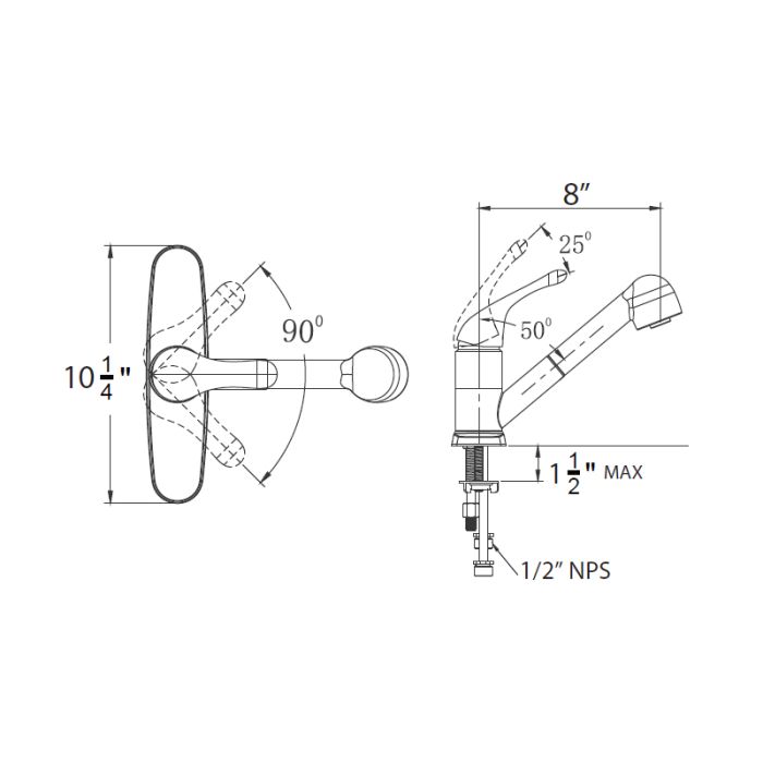 Pull-Out Kitchen Faucet