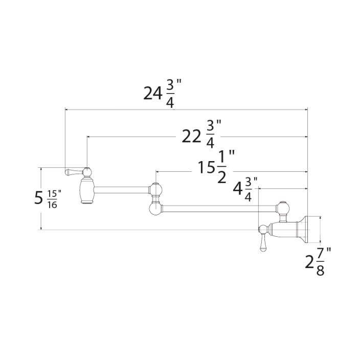 Wall Mounted Pot Filler