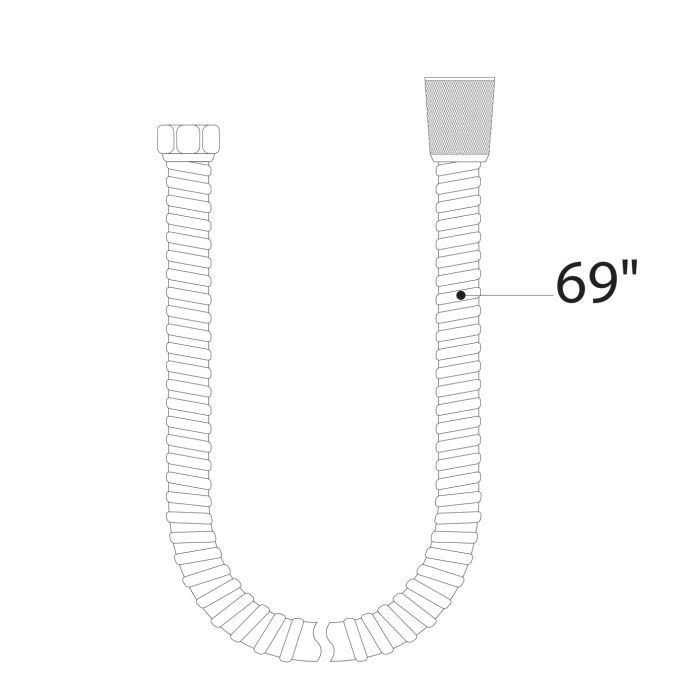 69" Metal Shower Hose