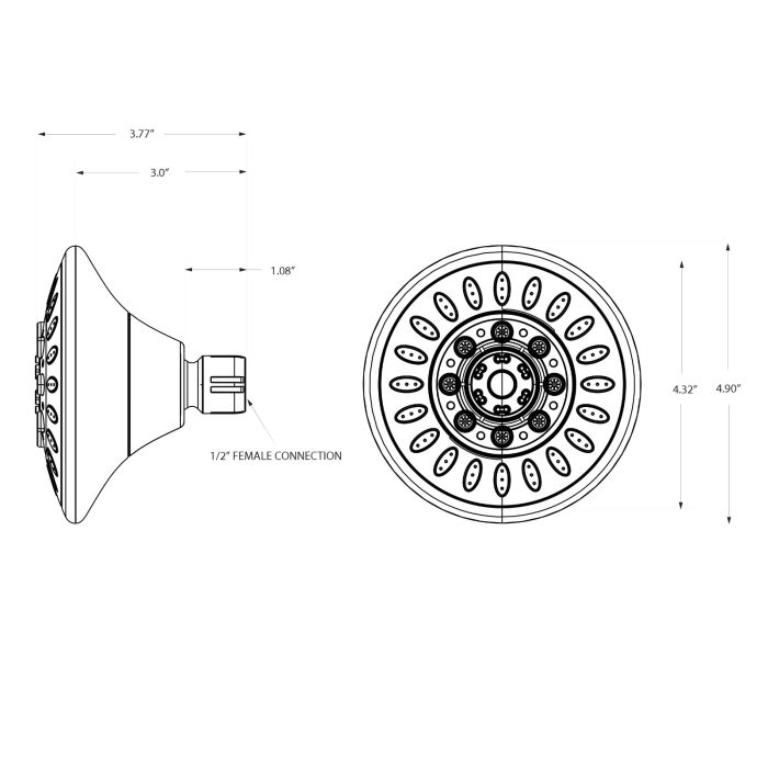 Shower Head Five Setting