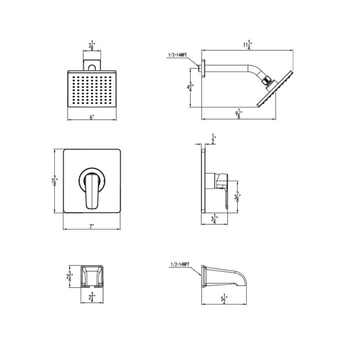 Sevaun Tub & Shower Trim