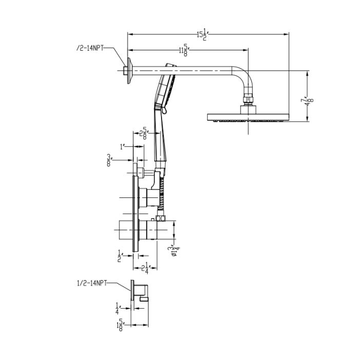Thermostatic Shower