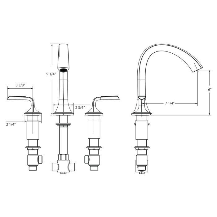 Joy Roman Tub Filler
