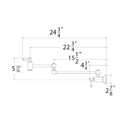 Wall Mounted Pot Filler