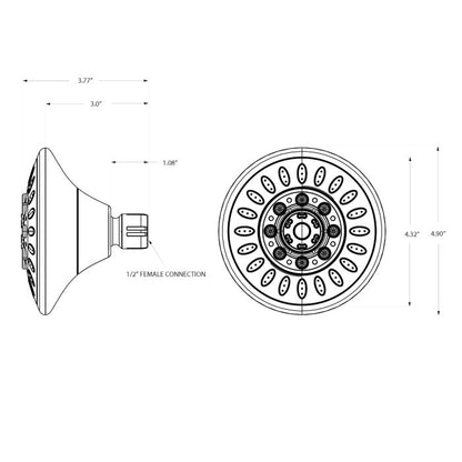 Shower Head Five Setting