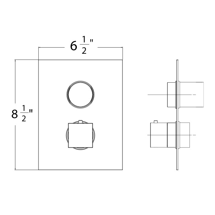 Thermostatic Face Plate Trim