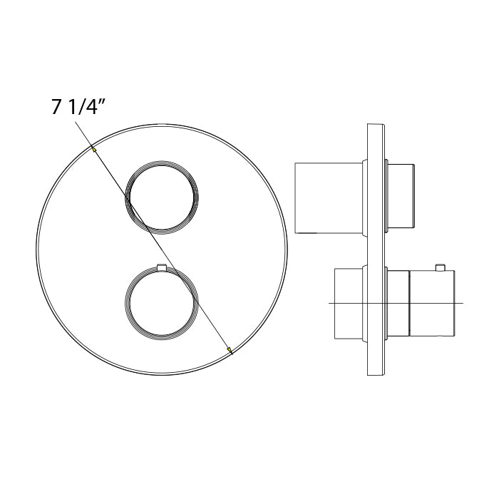 Thermostatic Face Plate Trim