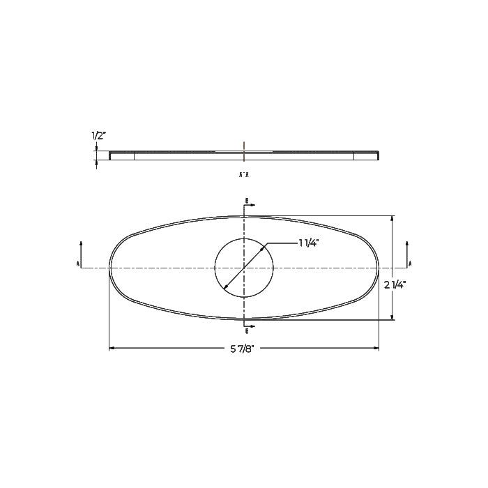 Builder Lavatory Deck Plate