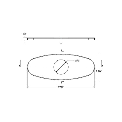 Builder Lavatory Deck Plate
