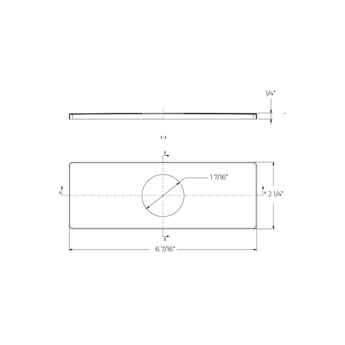 Builder Lavatory Deck Plate