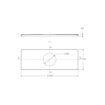 Builder Lavatory Deck Plate