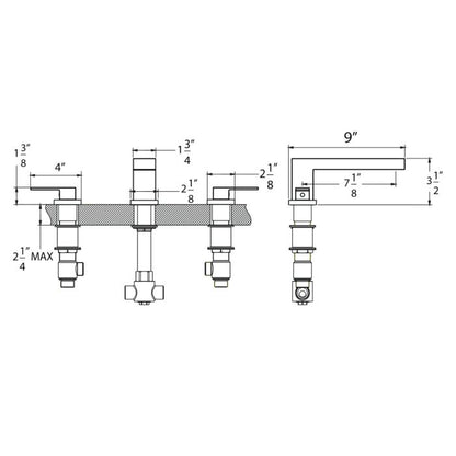 Razo Roman Tub Filler