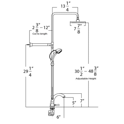 Tub Filler With Shower