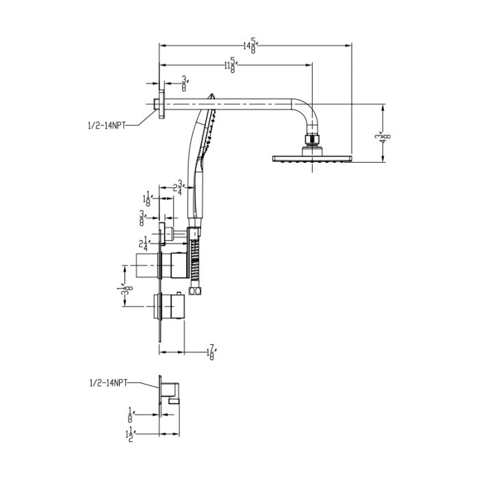 Thermostatic Shower