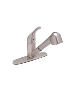 Pull-Out Kitchen Faucet -Satin Nickel-29