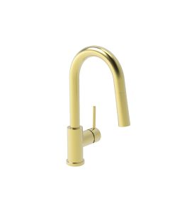 Bar or Prep Kitchen Faucet-PVD Satin brass -16 