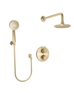 Thermostatic Shower Package-PVD Satin brass -16 