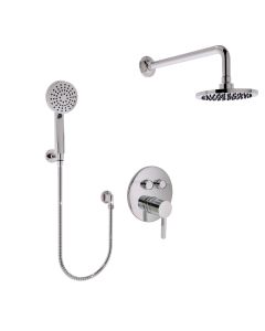 Push Button Shower Package-Chrome-01